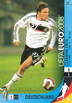 Clemens Fritz Germany Panini Euro 2008 Card Game #57